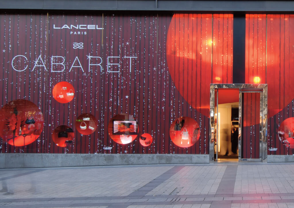 <p>Lancel : Développement du plan d’action de communication retail worldwilde - Vitrines Cabaret.</p>
